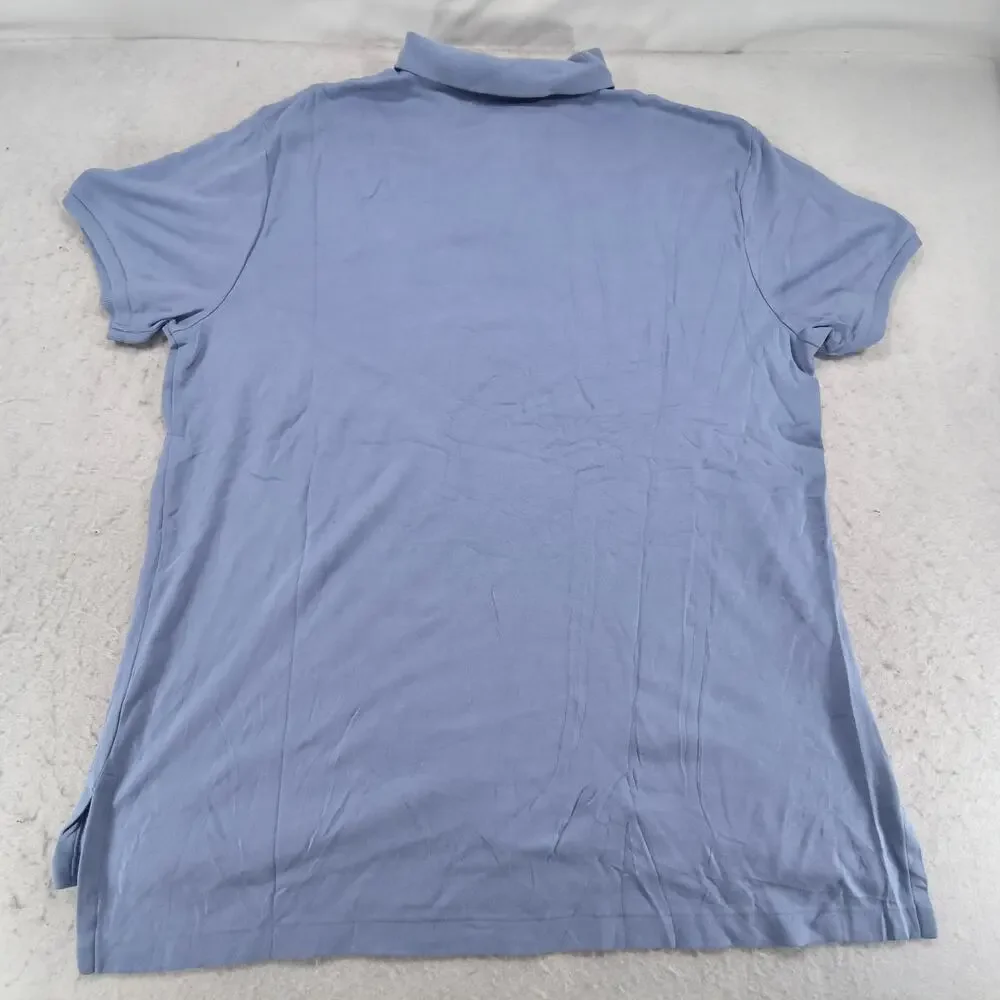 Polo by Ralph Lauren Custom Fit Casual Collared Polo Shirt Mens Size 2XL Blue